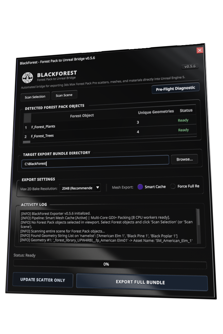 BlackForest 3ds Max UI Interface